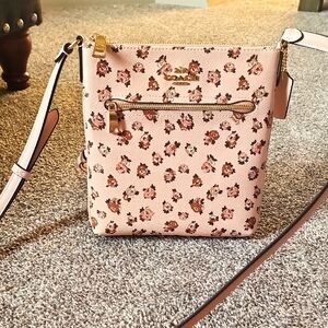 Coach Pink Floral Crossbody Bag                I ACCEPT MOST OFFERS